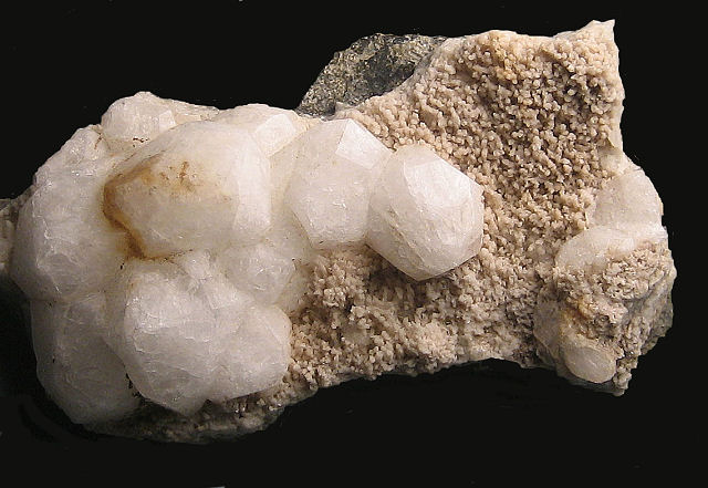Analcite-Cluster Of White Trapezohedron Crystals