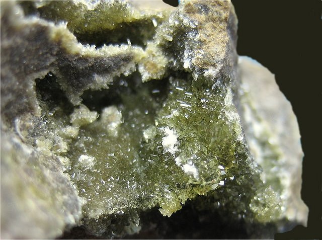 anapaite-small green crystals