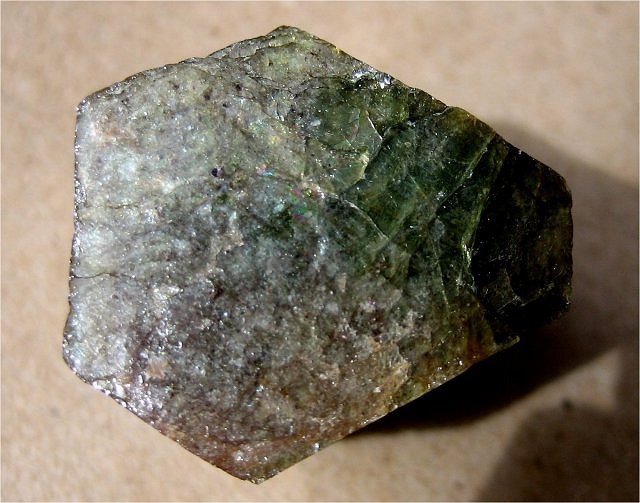 Apatite - Dark Green Fractured Crystal - Canada