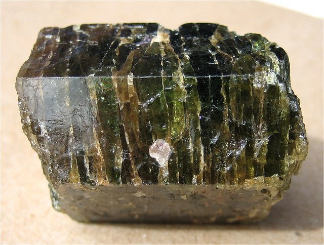 Apatite - Dark Green Fractured Crystal - Canada