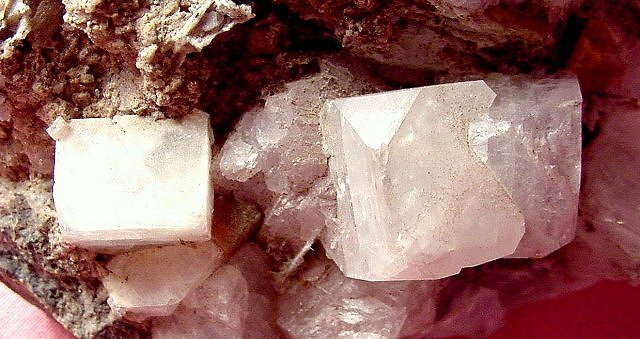 apophyllite-white crystals