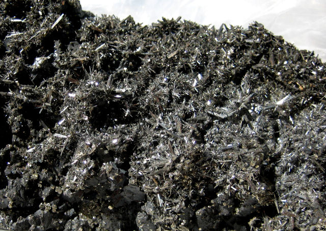 Arsenopyrite - Cluster Of Gray Crystals
