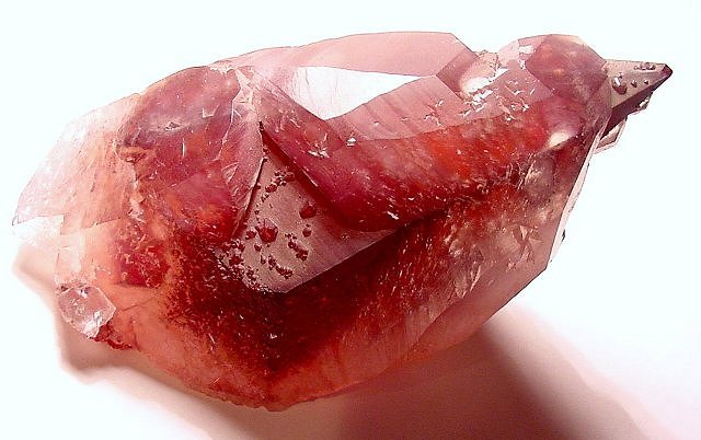 Calcite - Dogtooth Crystal Covered By Red Overgrowth - Mexico