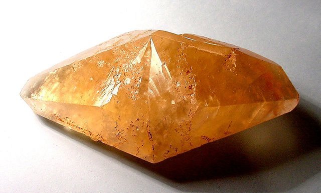calcite-dogtoothspar-twinned scalenohedron crystal-yellow