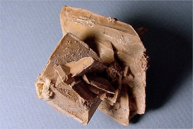 Calcite - Pseudomorphs - Replacing Glauberite Crystals