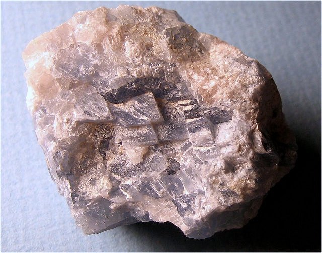 Calcite - Rhombohedral Cleavage - Blue