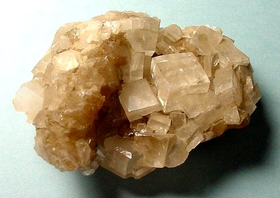calcite-rhombohedron crystals-light brown