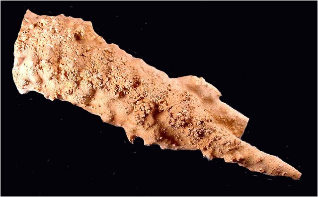 calcite-stalactite-light brown-bumpy