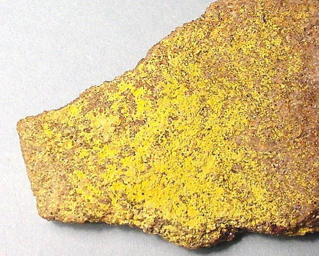 Carnotite - Powdery Yellow Coating
