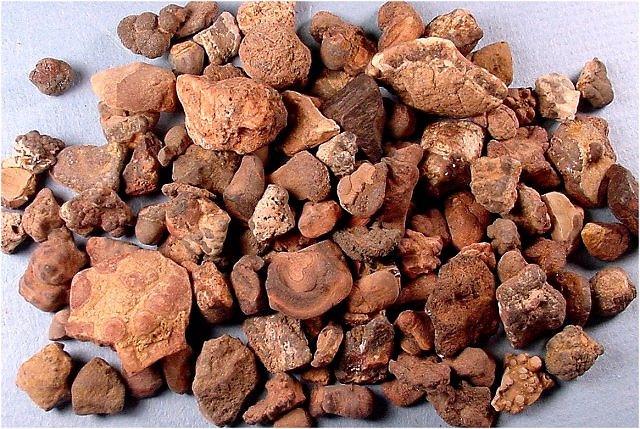 cassiterite-small brown pellets-wood tin