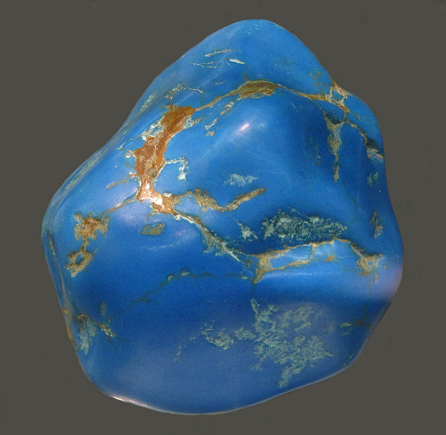 cerulite-blue rounded nugget