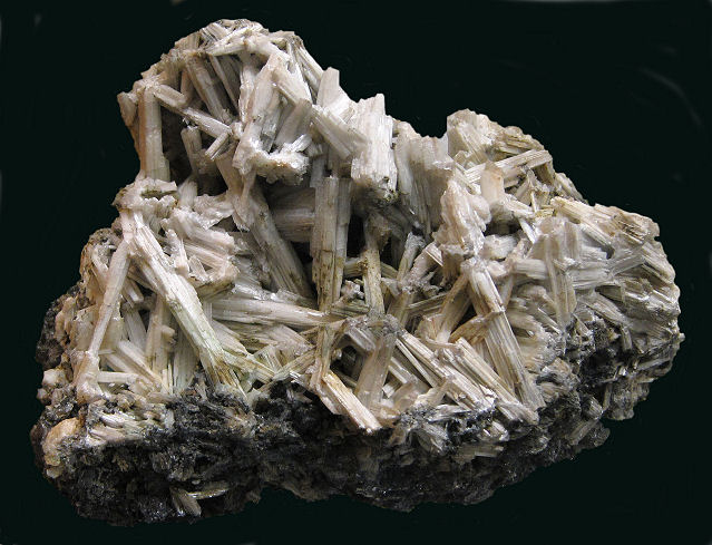 Cerussite - White Jackstraw Crystals