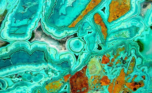 Chrysocolla - Blue and Green- Bagdad Arizona