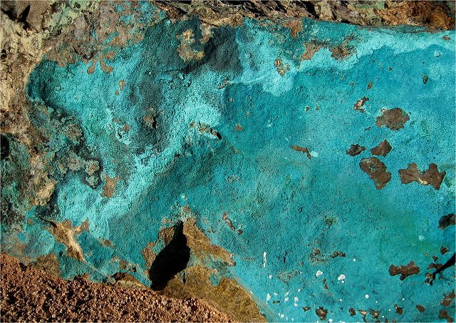 Chrysocolla - Blue Coating