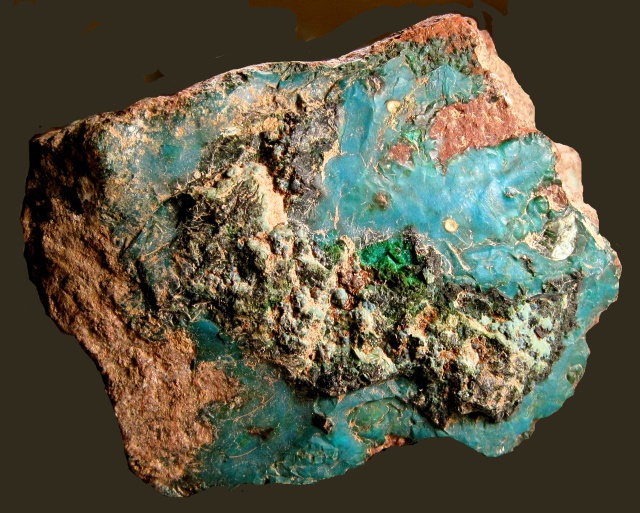Chrysocolla - Blue In Breccia