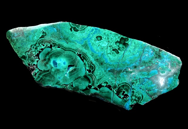 Chrysocolla - Blue With Green Malachite