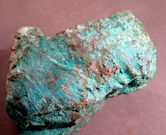chrysocolla-pale blue-massive in breccia