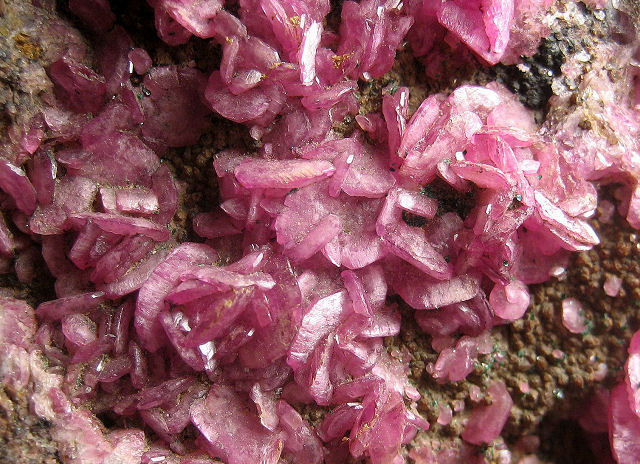 cobaltoandolomite-rose pink crystals-Africa