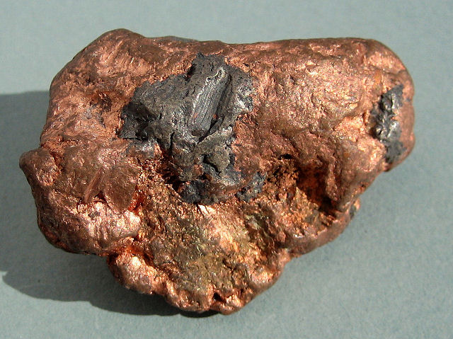 copper-nugget with silver-Michigan