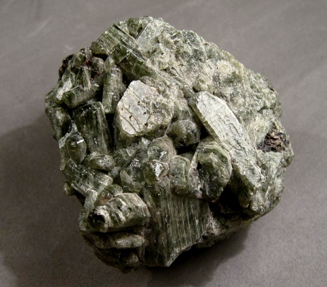 Diopside – Cluster of Green Crystals