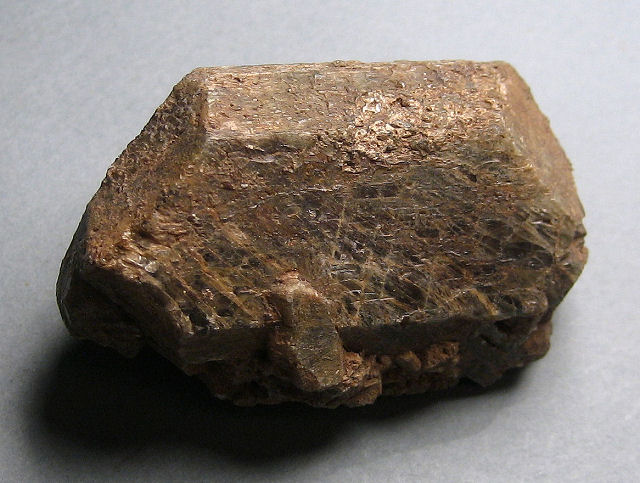 Diopside - Grayish Green Crystal