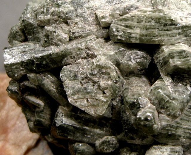 Diopside - Green Crystals