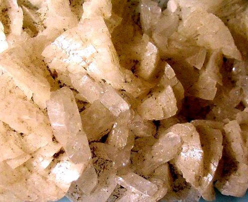 dolomite- cluster of curved crystals