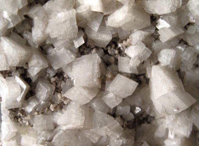 Dolomite - White Rhombohedral Crystals