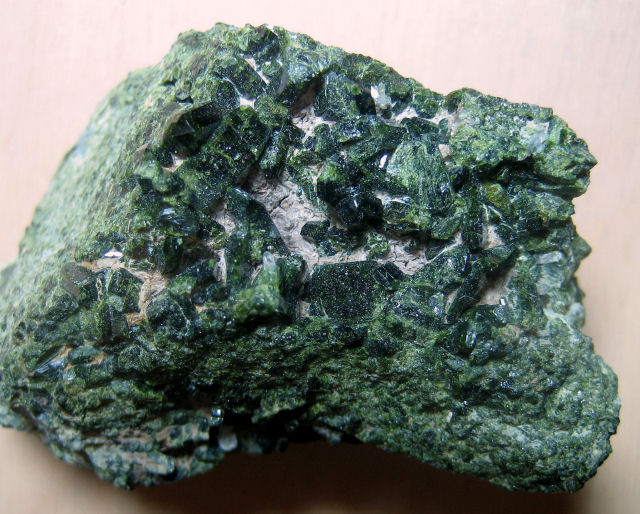 Epidote - Dark Green Crystals