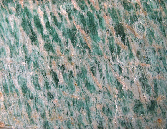 Feldspar – Microcline – Amazonite - Bluish-Green - Perthitic Structure