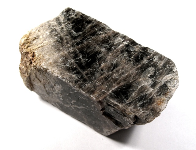 feldspar-orthoclase-dark brown-cleavage fragment