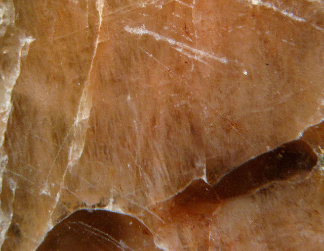 Feldspar - Orthoclase Pinkish Orange - Perthitic Structure