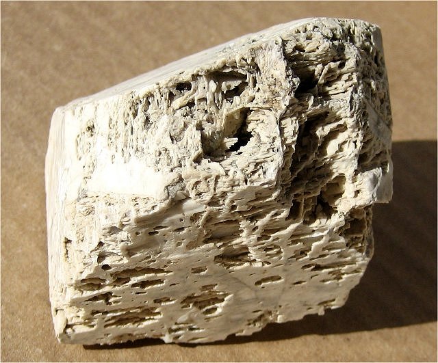 Feldspar – Orthoclase - White Pitted Crystal - Pala California
