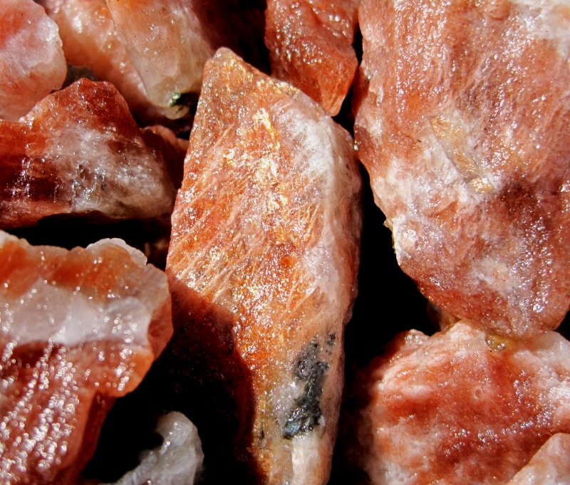 Feldspar – Sunstone - Orange Sparkles - India