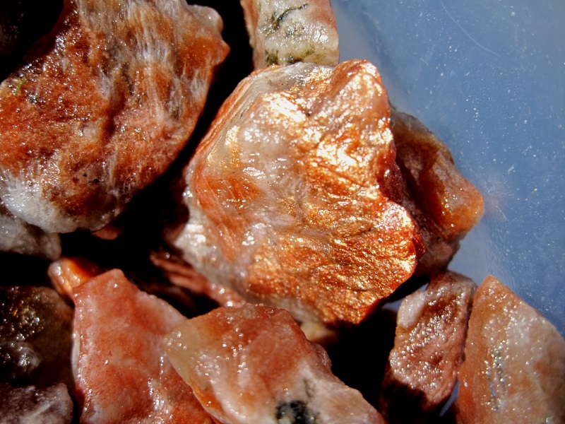 Feldspar – Sunstone - Orange Sparkles - India