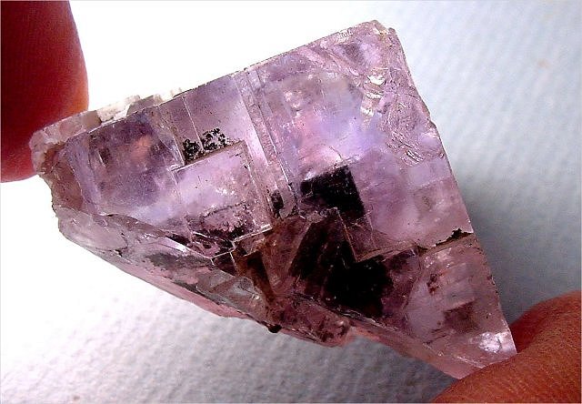 fluorite-cubic crystal-purple