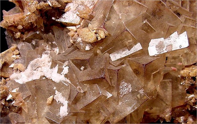 fluorite-cubic crystals-light brown