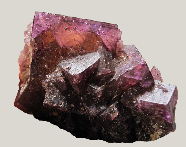 fluorite-cubic crystals-multicolored
