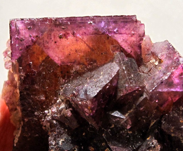 fluorite-cubic crystals-multicolored