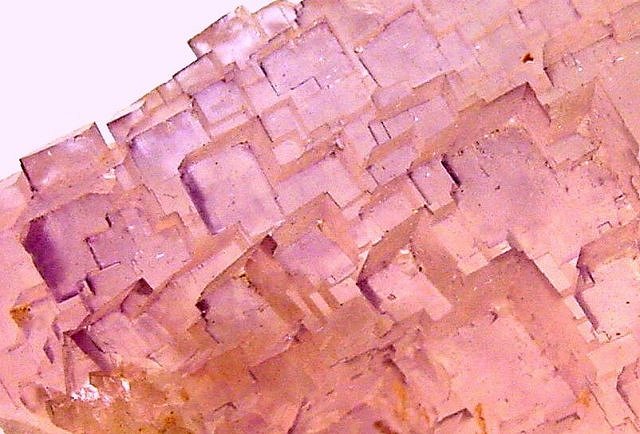 fluorite-cubic crystals-pink