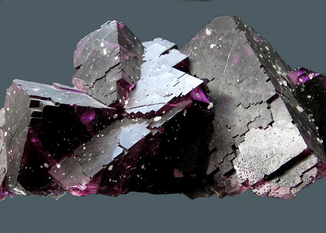 fluorite-cubic crystals-purple