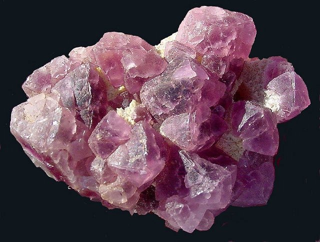 fluorite-octahedron crystals-purple