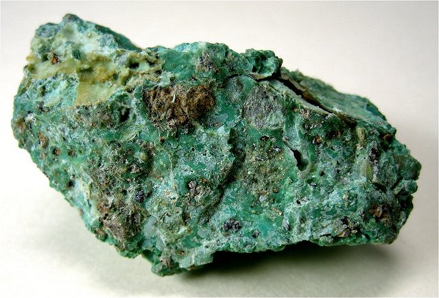 garnierite-pale bluish-green coating