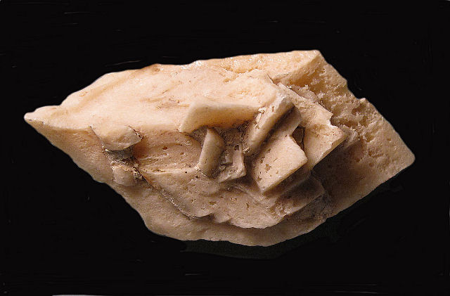 glauberite-white crystal cluster