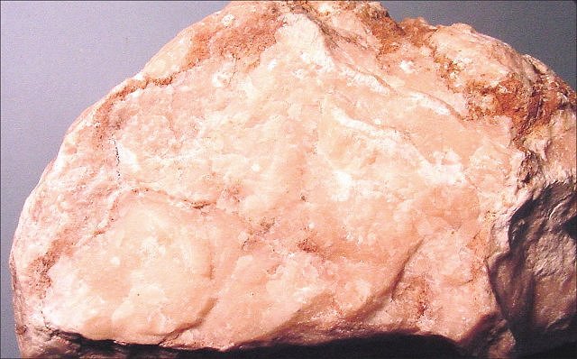 gypsum-light pinkish brown-massive