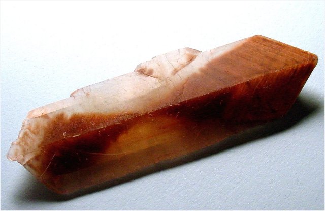 gypsum-selenite-hourglass crystal with sand inclusions-Oklahoma