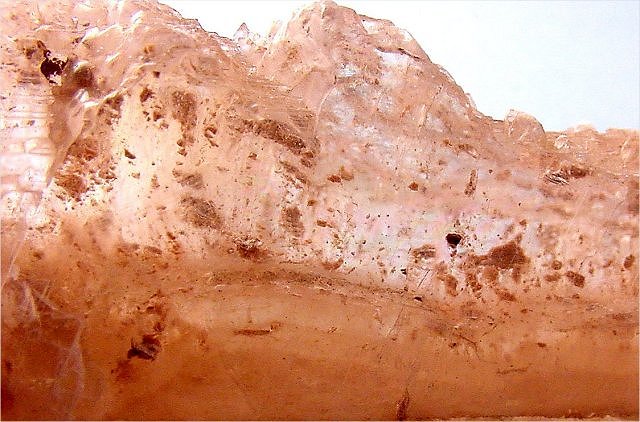 gypsum-selenite-mud inclusions