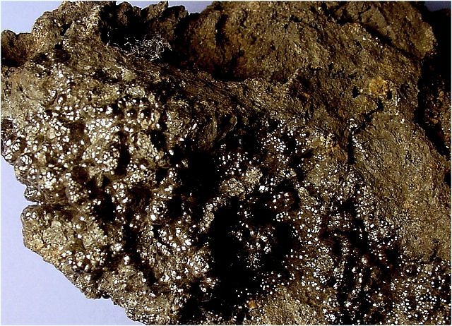 hydrohaeterolite-small black shiny spheres-Bisbee