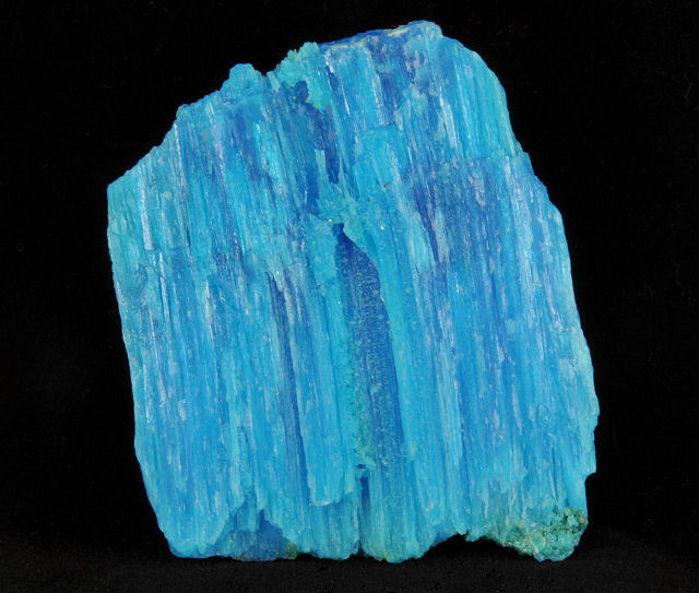 krohnkite-blue fibrous cluster