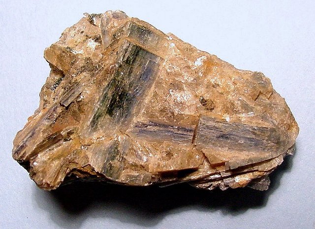 Kyanite-Blue Crystal Blades In Quartz